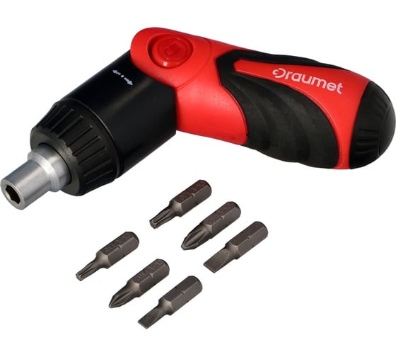 Изображение товара Отвертка реверсивная со складной ручкой и набором бит DRAUMET D342-38