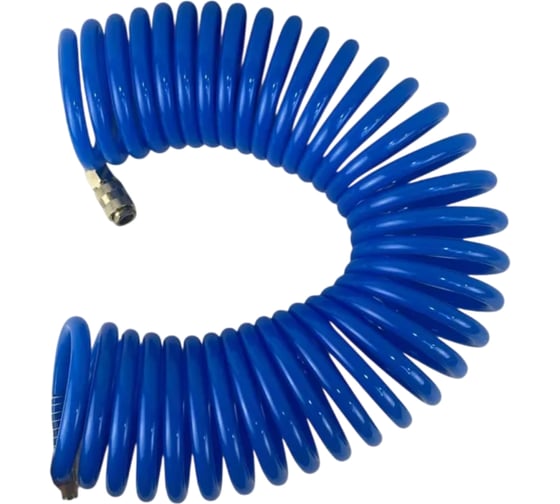 Изображение товара Шланг полиуретановый (PU) спиральный AktiSpray с быстросъемными соединениями d-8*12mm, L=15m 400812PU-15m