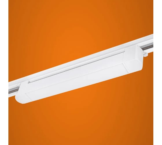 Изображение товара Светильник трековый iSVET TRK-104 10 Вт, однофазный, линейный, линзованный, белый TRK 104-1-5