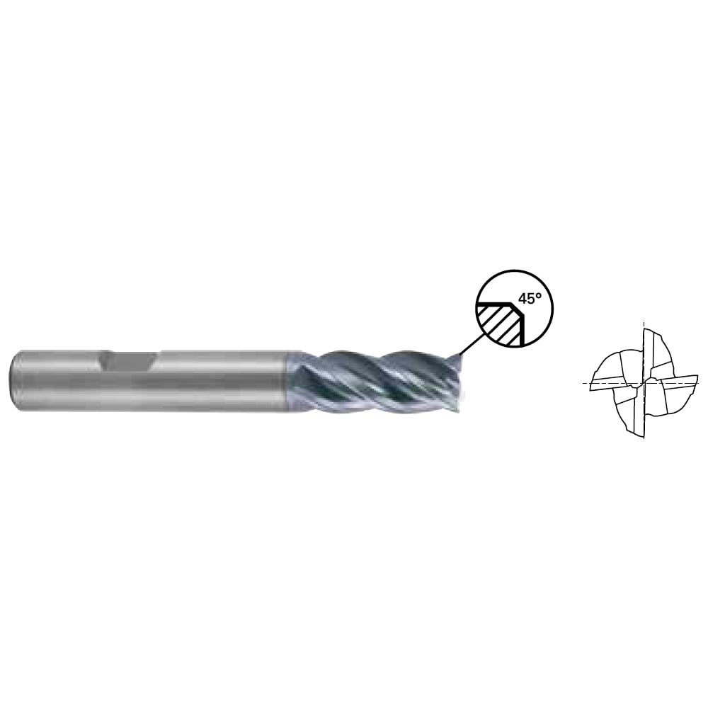 Изображение товара Фреза концевая твердосплавная YG-1 V7 PLUS с 4 зубьями 18x92 мм