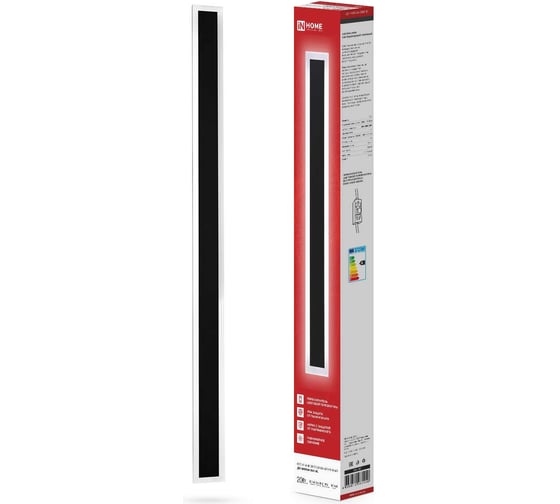 Изображение товара Светильник уличный светодиодный IN HOME ДБУ MARS60-20AC-ВL 20Вт 3CCT 600x80 IP54 черный 4690612060958