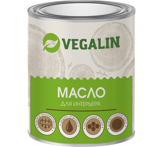 Изображение товара Масло для интерьера VEGALIN Дуб, 1,8 л 401015