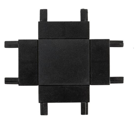 Изображение товара Коннектор для магнитного шинопровода iSVET MGN-CONN, Х-образный соединитель шина, черный MGN-CONN-4-4