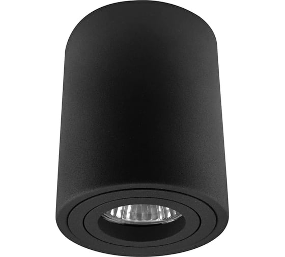 Изображение товара Светильник точечный De Fran накладной, круг GU10 - графит 220В 60Вт, поворотный d80хh100мм, AL-2507 BK