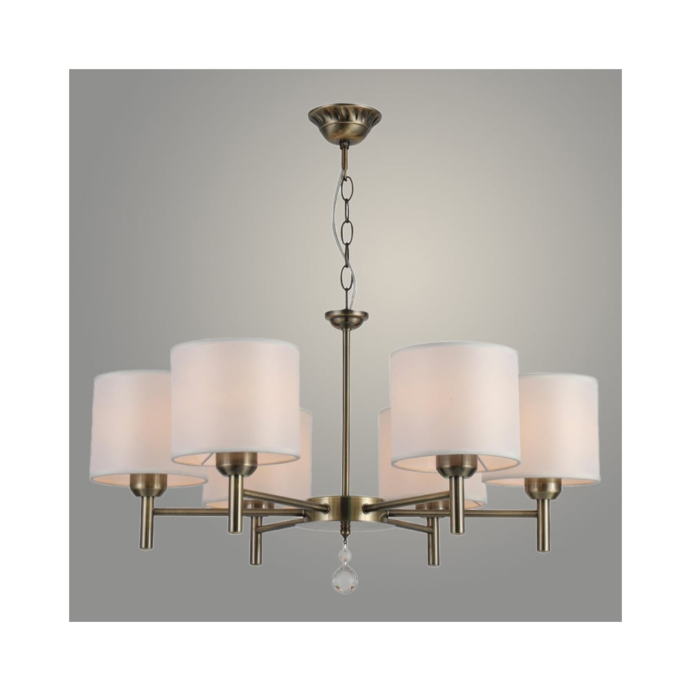 Изображение товара Люстра Росток 07236/6 AB бронза с шестью лампами E27 классика