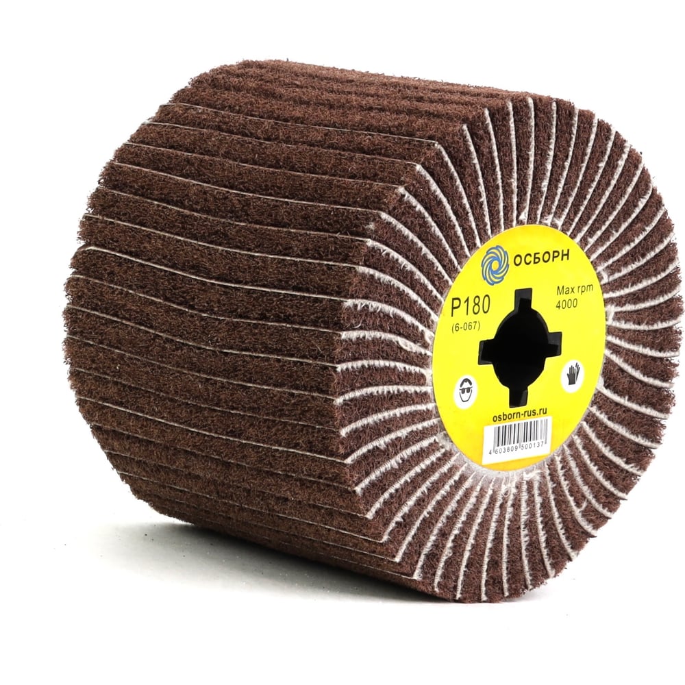 Изображение товара Валик шлифовальный комбинированный P180 Medium для щеточных машин ОСБОРН
