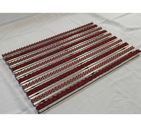 Изображение товара Грязезащитная придверная решетка ООО ПК ЦентрВход Эксперт ворс-щетка, цвет красный, размер 1200x600 мм 731EX116