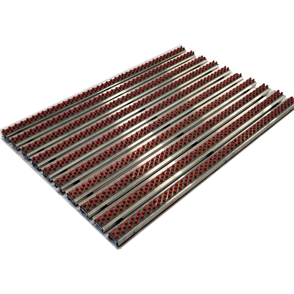 Изображение товара Грязезащитная придверная решетка ООО ПК ЦентрВход Эксперт 590x390 мм щетка красный