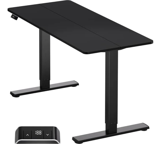 Изображение товара Моторизированный стол ONKRON с регулировкой по высоте, черный WDT221E WDT221E-B