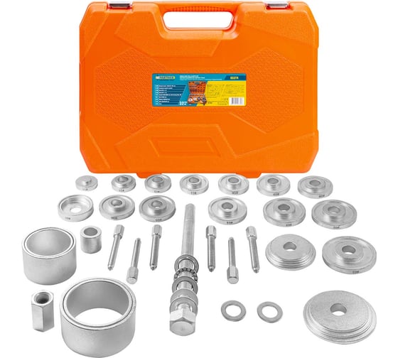 Изображение товара Набор инструментов для замены сайлентблоков, втулок и подшипников Partner 32 предмета PA-933T4(64808)