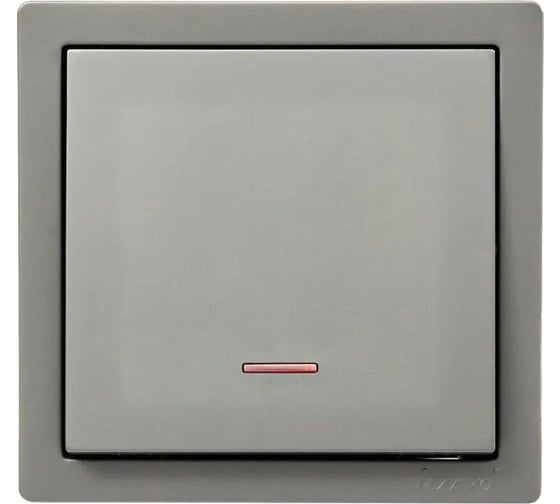 Изображение товара Выключатель Lezard LETO с подсветкой, платина 752-3500-111