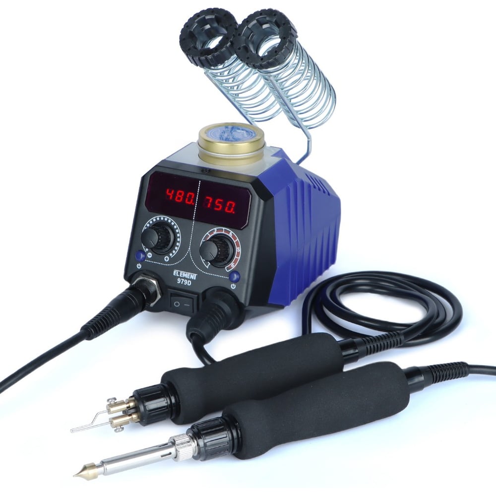Изображение товара Прибор для выжигания ELEMENT 979D цифровой двухручковый 48 Вт