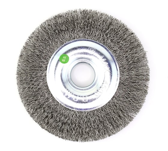 Изображение товара Щетка дисковая EuroBrush 13-095 Д125*20*22,2 на УШМ, ворс гофр нерж сталь 0,30 EB-MCST4