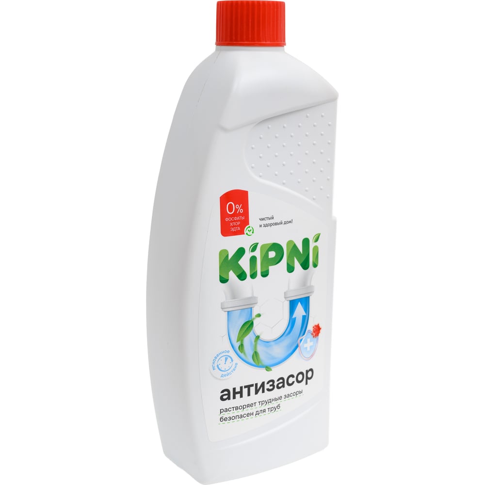 Изображение товара Средство для устранения засоров KIPNI 1л антидети эффективное очищение труб