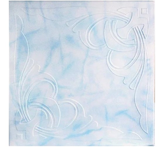 Изображение товара Плита потолочная ООО Гранд Пак KINDECOR, голубая 204-75 4 кв.м 308