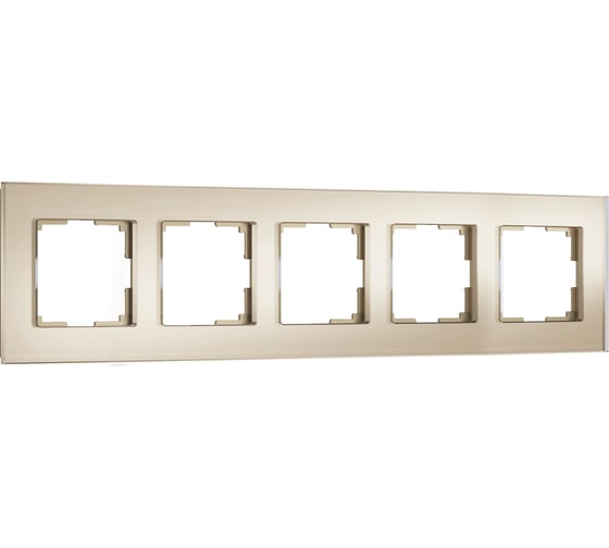 Изображение товара Рамка Werkel на 5 постов Senso W0053111 (шампань, стекло soft-touch) a069970