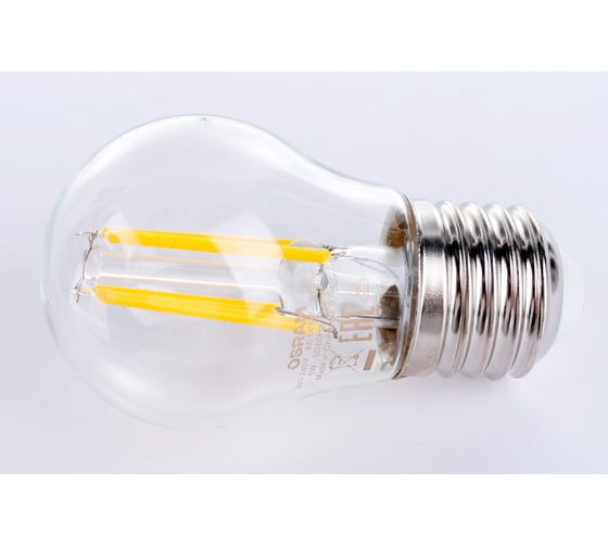 Изображение товара Светодиодная лампа OSRAM LED STAR P Шар 5Вт E27 600 Лм 2700 К Теплый белый свет 4058075212510