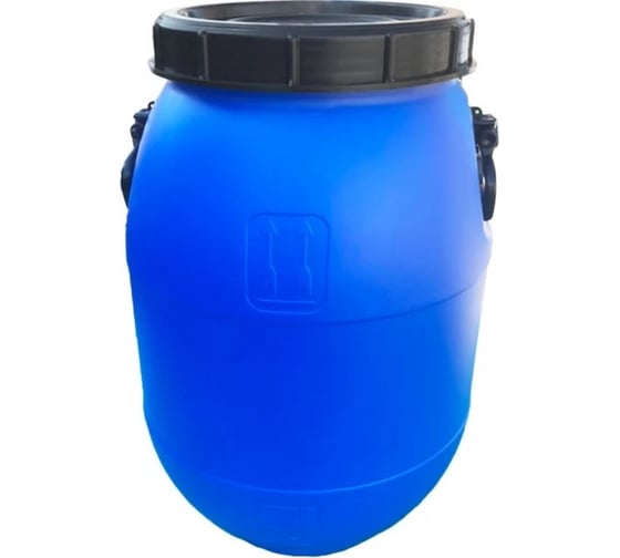 Изображение товара Бочка BlackWeld п/э 40л. круглая, с винтовой крышкой, с вкладышем внутри, с усиллеными ручками синий 145149