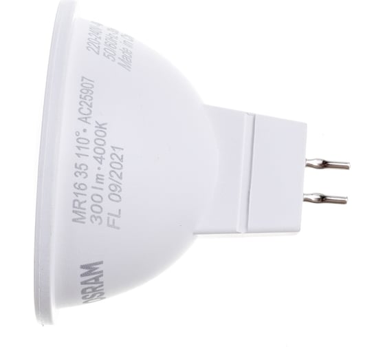 Изображение товара Светодиодная лампа Osram LED STAR MR16 4Вт GU5.3 300 Лм 4000 К Нейтральный белый свет 10х1 4058075480438