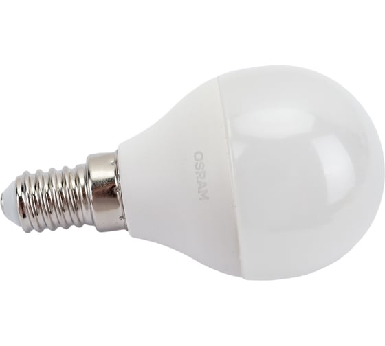 Изображение товара Светодиодная лампа OSRAM LED STAR P Шар 5.5Вт E14 470 Лм 4000 К Нейтральный белый свет 4058075056923