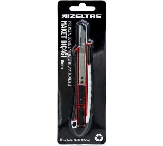 Изображение товара Безопасный нож с ломким лезвием IZELTAS 9 мм 14000005048