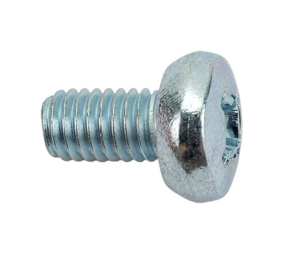 Изображение товара Винт BeFast DIN 7985 (ГОСТ 17473-80) полусфера, полная резьба, покрытие цинк 6x8 (50 шт.) 7985F0608050S