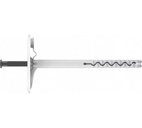 Изображение товара Дюбель для теплоизоляции КРЕП-КОМП NF 1PH с пластиковым гвоздем, 8х220 мм, 250 шт. 1102007