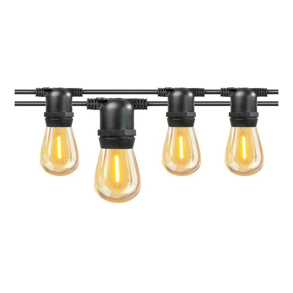 Гирлянда General Lighting Systems Белт Лайт Gen-Beltlight-20M-40E27-IP65, длина гирлянды 20м, 40 патронов под лампу Е27, шаг между патронами 50см+шнур 1,5м, сечение провода 2*1,55мм, 16А, лампы в комплект не входят, черный 663006