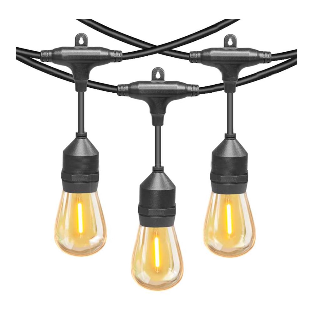 Гирлянда General Lighting Systems Белт-лайт Gen-Beltlight-W-10M-20E27-IP65, длина гирлянды 10м, 20 патронов под лампу Е27, шаг между патронами 50см + шнур 3м, сечение провода 2*0,5мм, 8А, лампы в комплект не входят, черный 663011