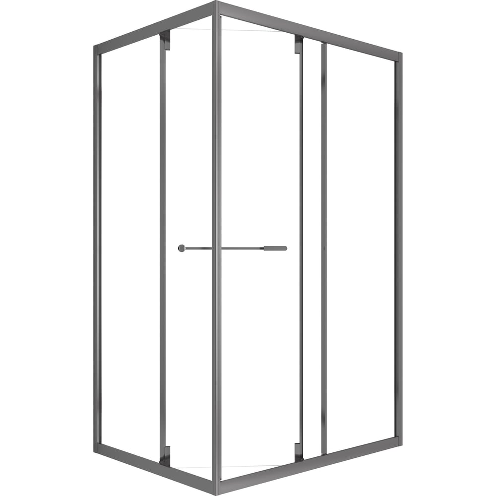 Изображение товара Душевой уголок OLIVE'S DUERO, прямоугольный, шоверама 1200х800х1950 мм, черный DR-128CR-SH-GB