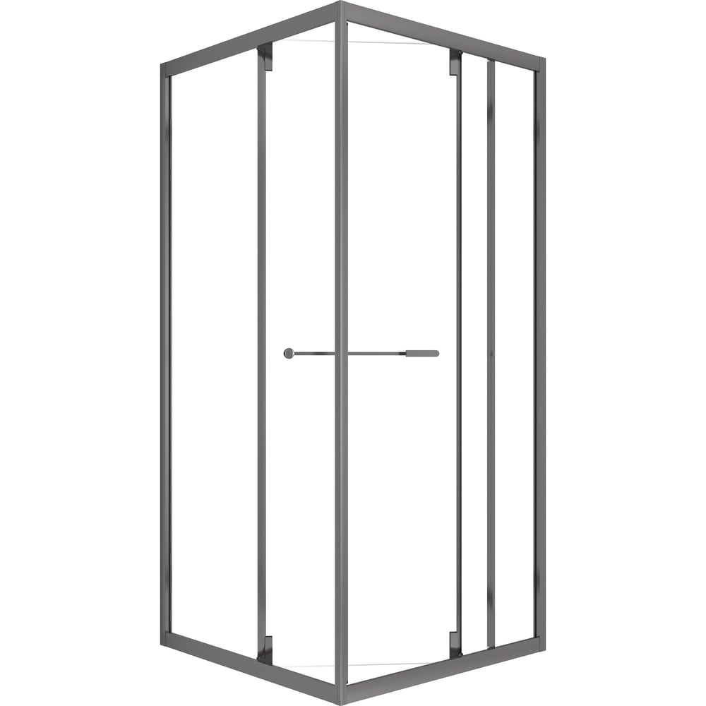 Изображение товара Душевой уголок OLIVE'S DUERO, квадратный, шоверама, 900х900х1950 мм, черный DR-90CS-SH-GB