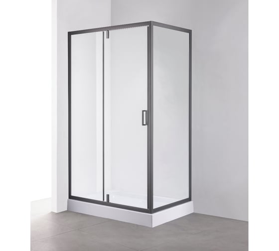 Изображение товара Душевой уголок OLIVE'S DUERO, прямоугольный, 1200х800х1950 мм, черный DR-128CR-SW-GB