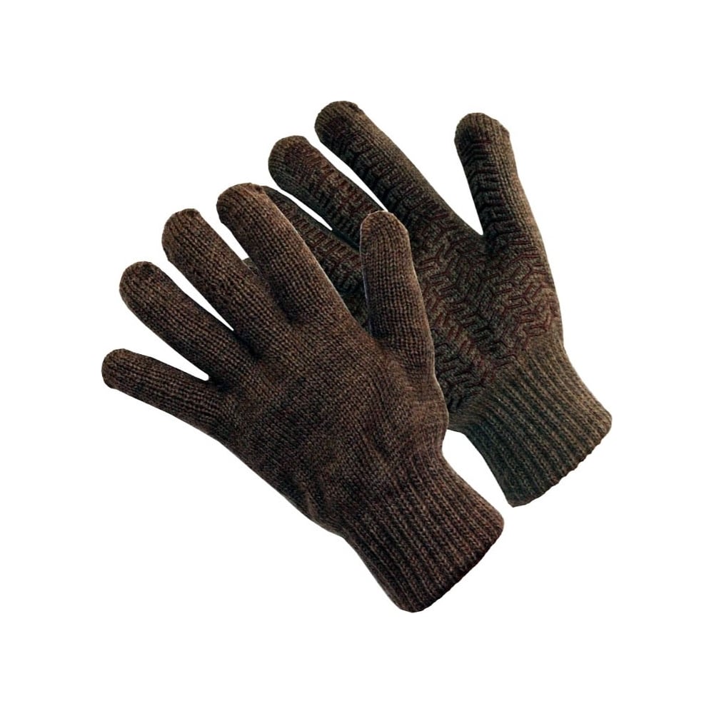 Утепленные полушерстяные перчатки БЕРТА