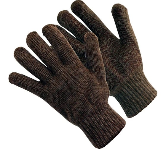 Изображение товара Утепленные полушерстяные перчатки БЕРТА на подкладке, размер 10 538-10(П1811-X)