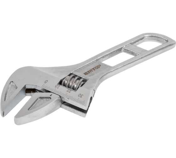 Изображение товара Ключ разводной emtop 160 мм (6"), регулируемый размер зажима: 0-34 мм EMAW7106