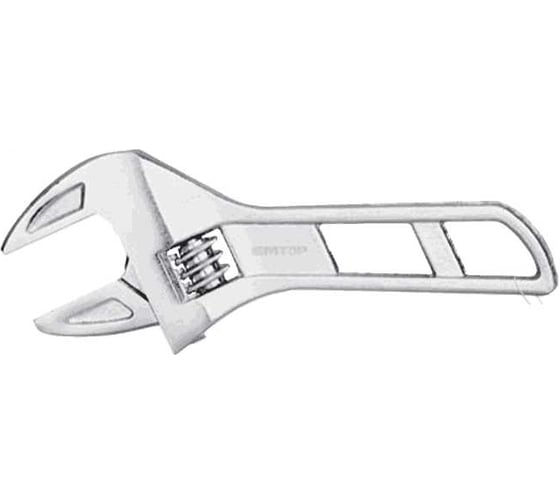 Изображение товара Ключ разводной emtop 200 мм (8"), регулируемый размер зажима: 0-43 мм EMAW7108