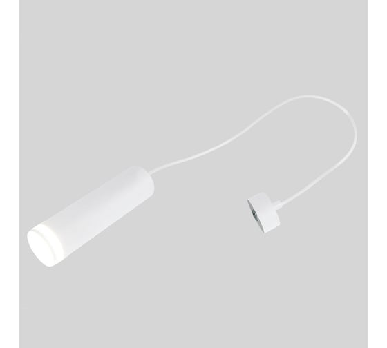 Изображение товара Потолочный светильник General Lighting Systems General на подвесе серия Башня (D55*H200мм) GWL-GU10-M-IP20, патрон под лампу GU10, корпус металл, белый 661842