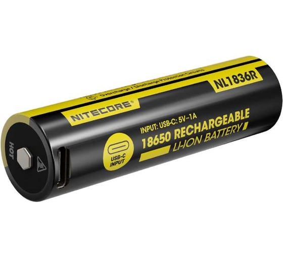 Изображение товара Аккумулятор NITECORE NL1836R USB-C 18650 Li-ion 3.6v 3600mA 0589