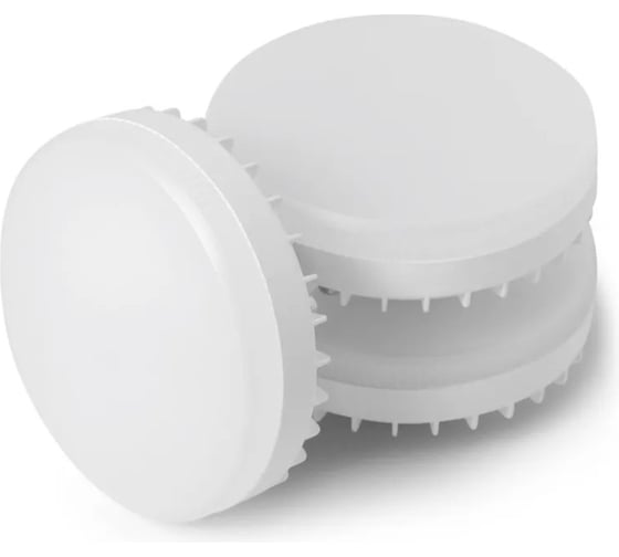 Изображение товара Комплект 10шт светодиодных ламп iSVET, цоколь GX53, 8Вт, 6000К холодный белый, 800Лм GX53-101-1-6-10