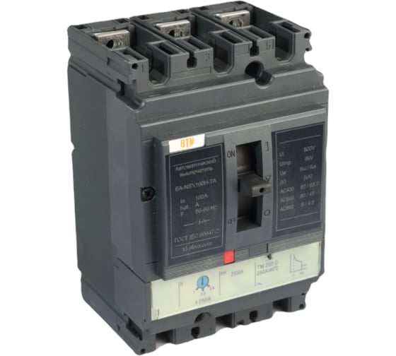 Изображение товара Выключатель автоматический ВТМ ВА-NSX160H-ТА-3P(125-160A) ВТМ00092970