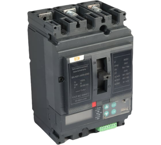 Изображение товара Выключатель автоматический ВТМ ВА-NSX160H-ERS-3P(63-160A) ВТМ00092969
