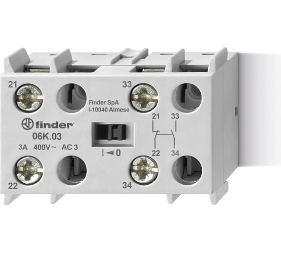 Изображение товара Модуль дополнительных контактов Finder для 6K.04; 1NO+1NC 2А 06K03