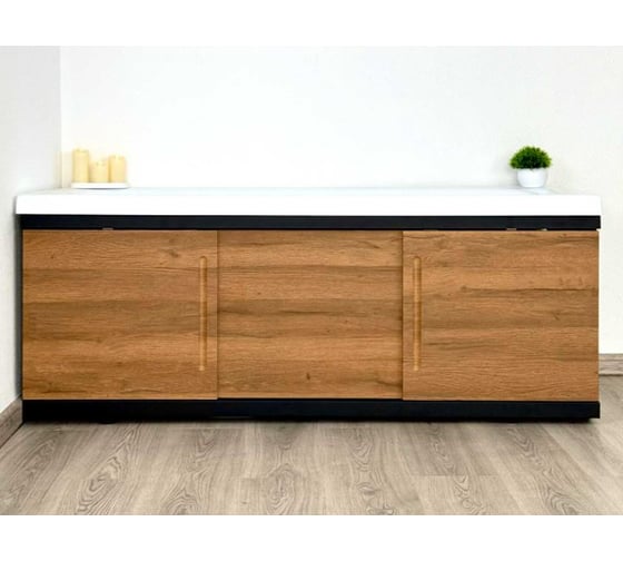 Изображение товара Экран под ванну ALAVANN МДФ Alt Black 1,5 дуб ALV1201002