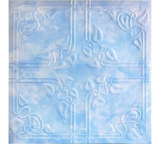 Изображение товара Плита потолочная ООО Гранд Пак KINDECOR, голубая 307-52, 4 м2, 452