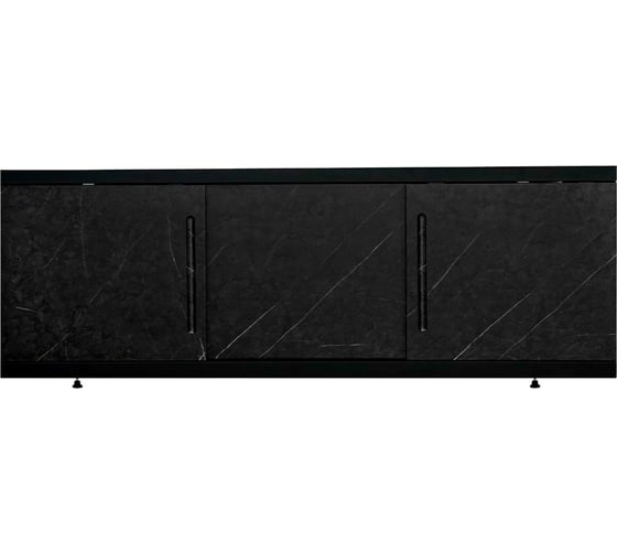 Изображение товара Экран под ванну ALAVANN МДФ Alt Black 1,6 чёрный мрамор ALV1202004
