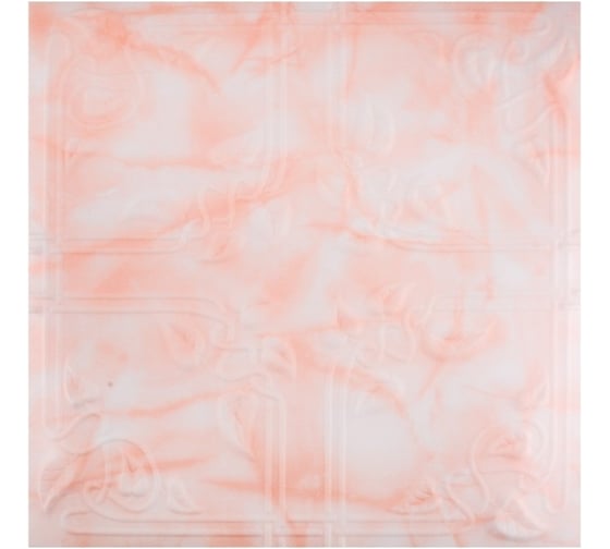 Изображение товара Плита потолочная ООО Гранд Пак KINDECOR, розовая 205-52, 4 м2, 325