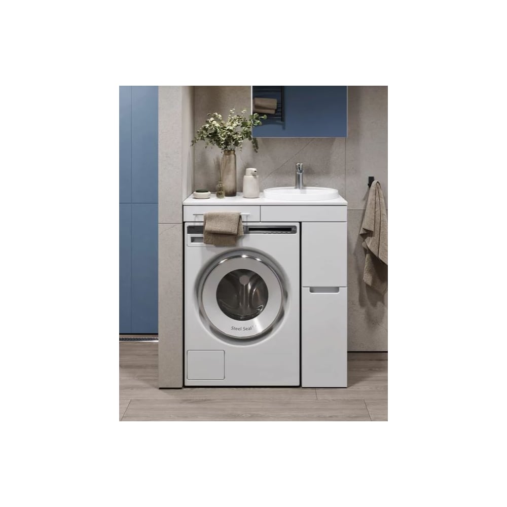 Изображение товара Модуль ALAVANN Cosmetic 85 белый для ванной с ящиком и полкой