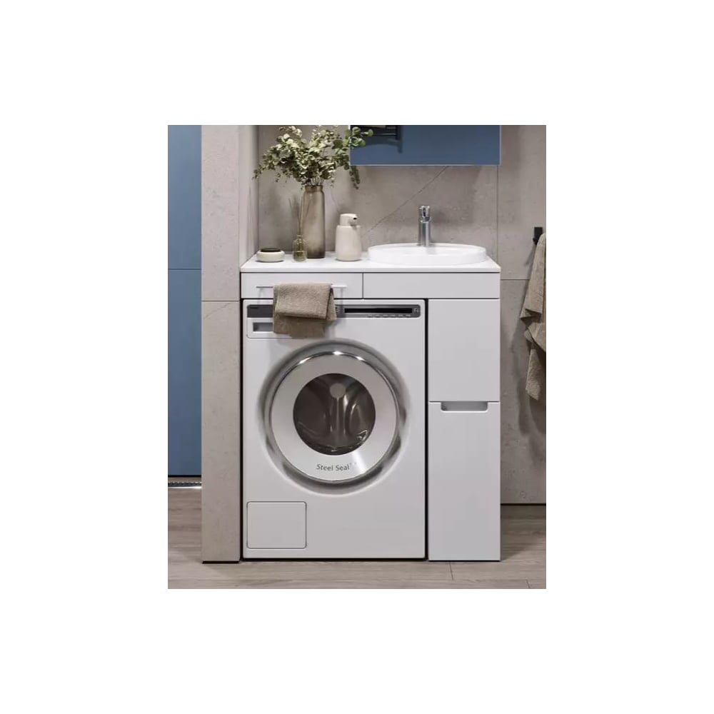 Изображение товара Модуль ALAVANN Cosmetic 90 белый для ванной с фасадом МДФ и доводчиком