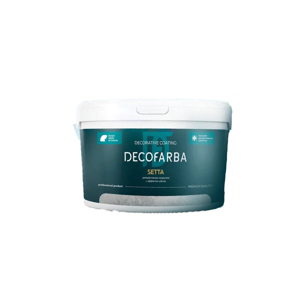 Изображение товара Декоративное покрытие ABC FARBEN Setta 2.5 л с эффектом шелка
