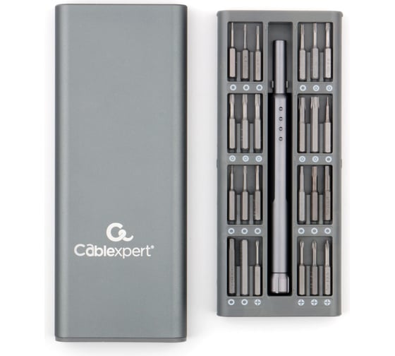 Изображение товара Отвертка с набором бит Cablexpert, 49 предметов TK-SD-08R